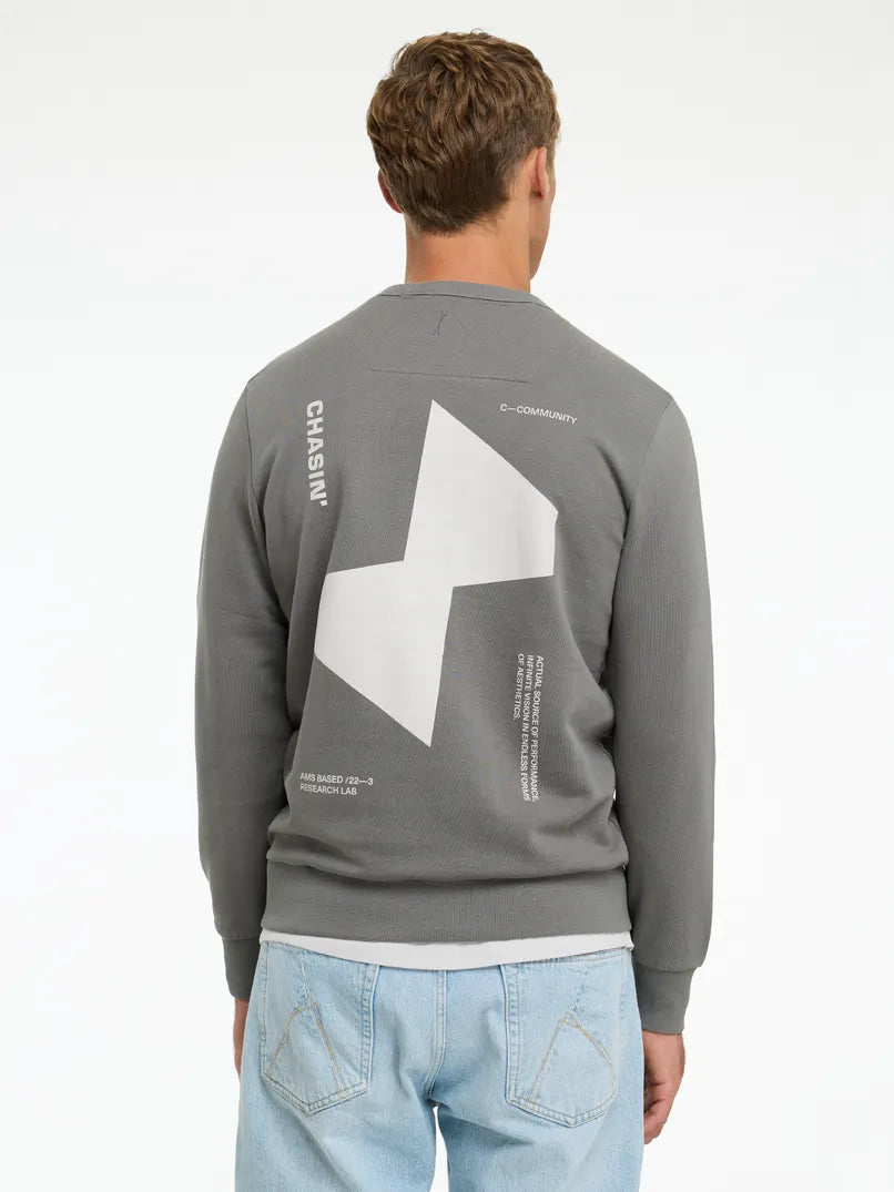CHASIN | Toby Wave Sweatshirt | E82 M.GREY