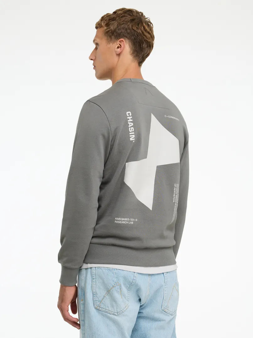CHASIN | Toby Wave Sweatshirt | E82 M.GREY