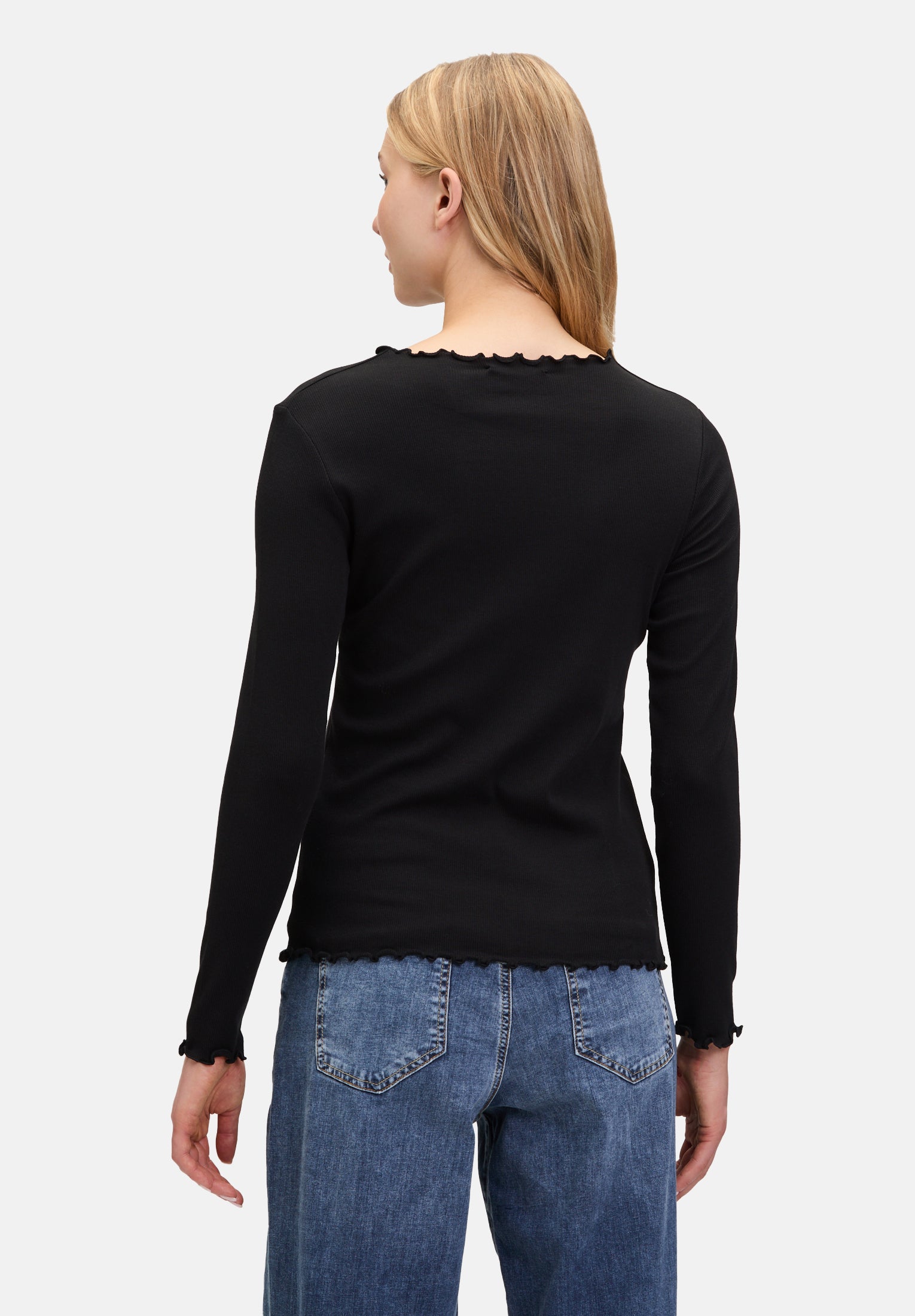 Cartoon | Langarm-Shirt mit Kragen  | 9045 Black