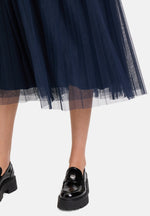 Load image into Gallery viewer, Cartoon | Pleated skirt with open hem | 8543 Navy Blue
