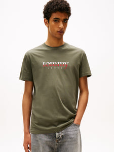 Tommy Jeans | Rundhals-T-Shirt aus Jersey mit Logo | MRH Green