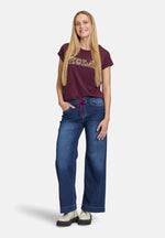 Lade das Bild in den Galerie-Viewer, Cartoon | Casual-Jeans mit weitem Bein  | 8620 Dark Blue Denim
