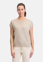 Lade das Bild in den Galerie-Viewer, Cartoon | Casual-Shirt mit Rundhalsausschnitt | 1896 Nature/Silver

