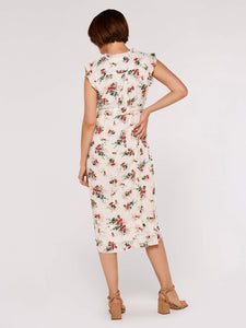 Apricot | Floral Ditsy Midi Dress | 0 CRM