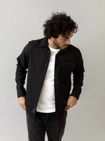 Lade das Bild in den Galerie-Viewer, Mos Mosh | Nole Serge Overshirt | 801 black
