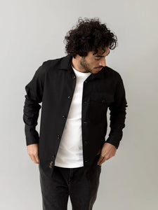 Mos Mosh | Nole Serge Overshirt | 801 black