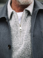 Lade das Bild in den Galerie-Viewer, Mos Mosh | Ryan Soft Zip Polo Pullover | 855 Grey
