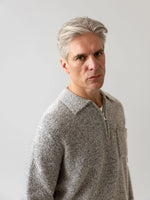 Lade das Bild in den Galerie-Viewer, Mos Mosh | Ryan Soft Zip Polo Pullover | 855 Grey
