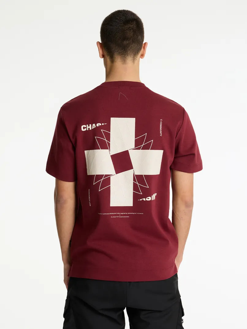 CHASIN | Sydey Regular fit T-Shirt | E41 BURGUNDY