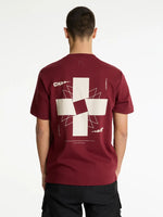Load image into Gallery viewer, CHASIN | Sydey Regular fit T-Shirt | E41 BURGUNDY
