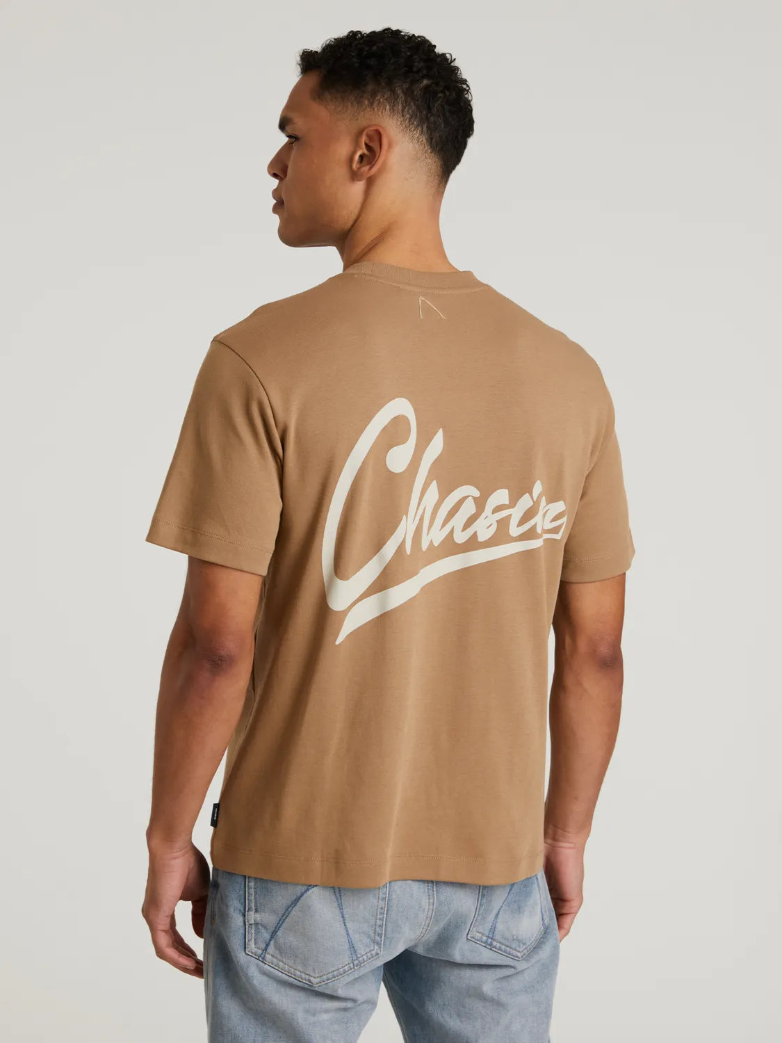 CHASIN | Spray T-Shirt | E71 LIGHT BROWN