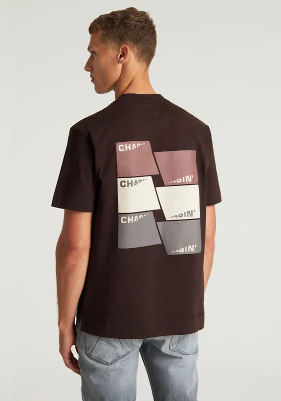 CHASIN | Trico Tee T-Shirt | E73 DARK.BROWN