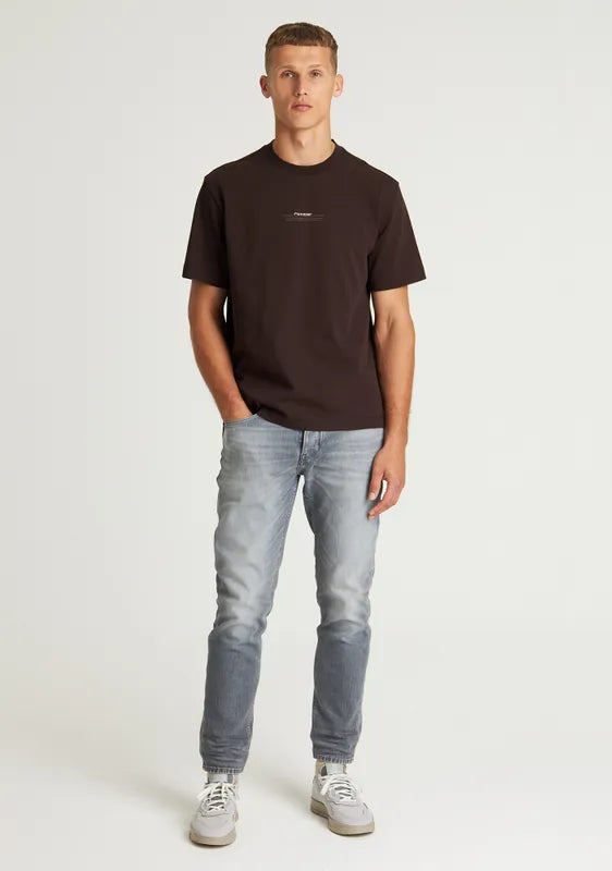 CHASIN | Trico Tee T-Shirt | E73 DARK.BROWN