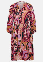 Lade das Bild in den Galerie-Viewer, Cartoon | Blusenkleid mit Taschen | 6842 Purple/Rosé
