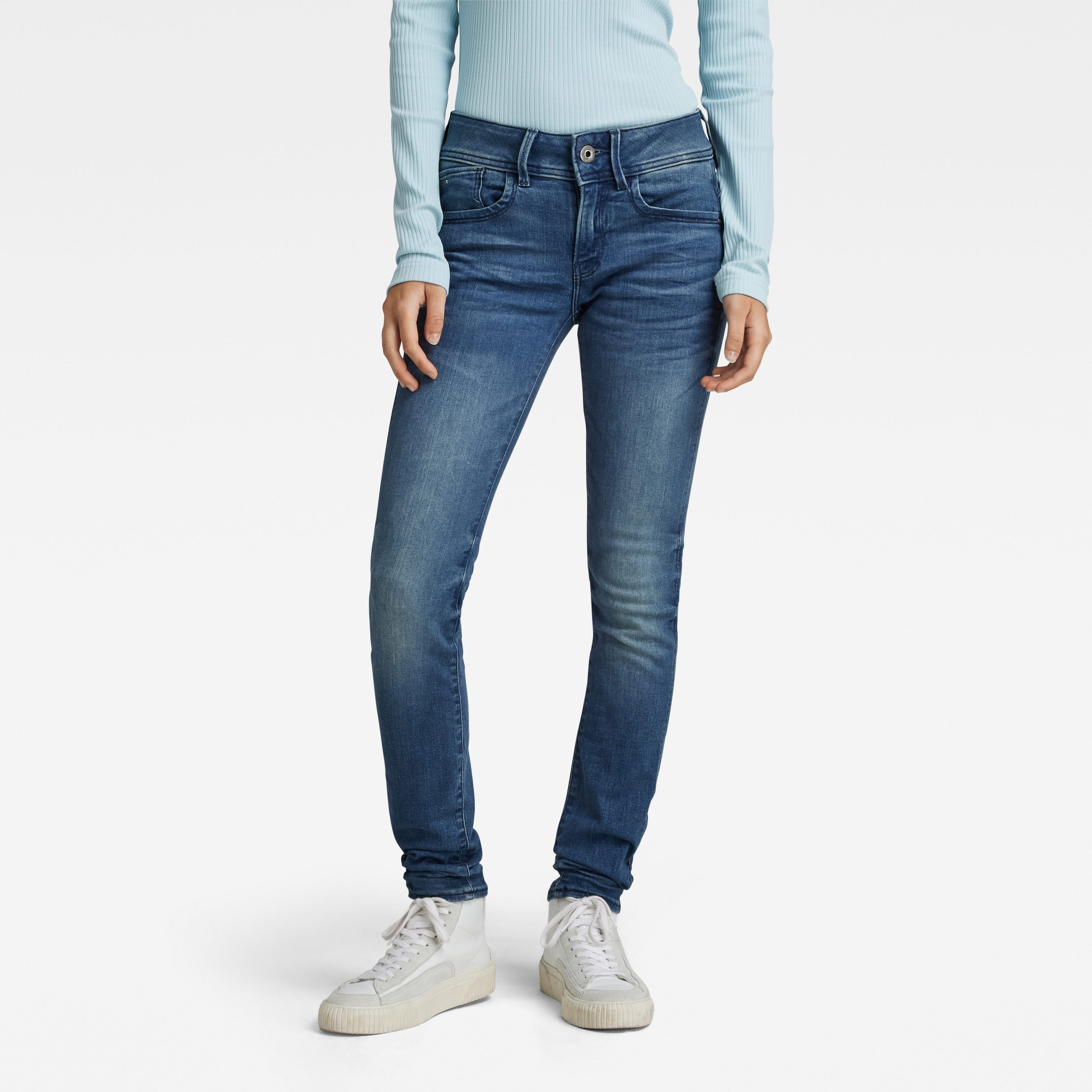 G-Star | Lynn Mid Waist Skinny Jeans | 071 Medium Aged – Yeans Halle Online  Shop