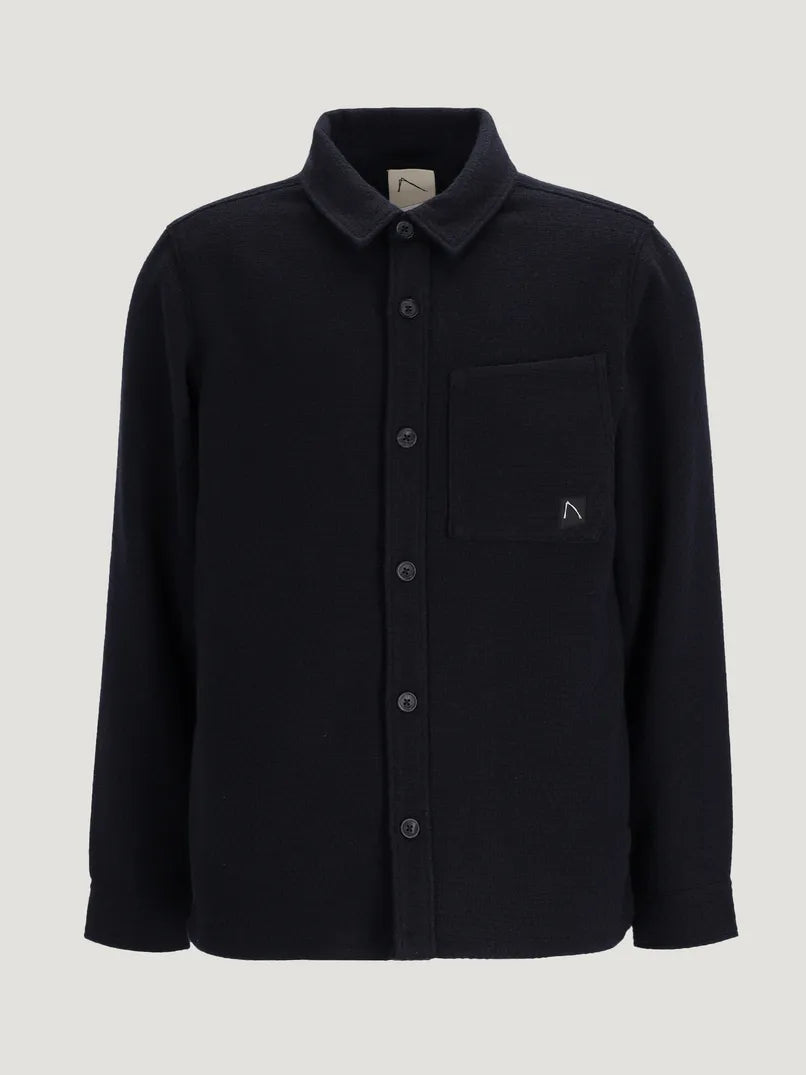 CHASIN | Foley Structure Regulat Fit Overshirt | E63 DK.BLUE