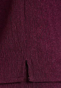 Cartoon | Strukturshirt kurzarm  | 4685 Dark Aubergine