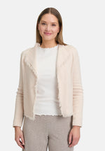 Lade das Bild in den Galerie-Viewer, Cartoon | Casual-Strickjacke mit Fransen | 7706 Beige Melange
