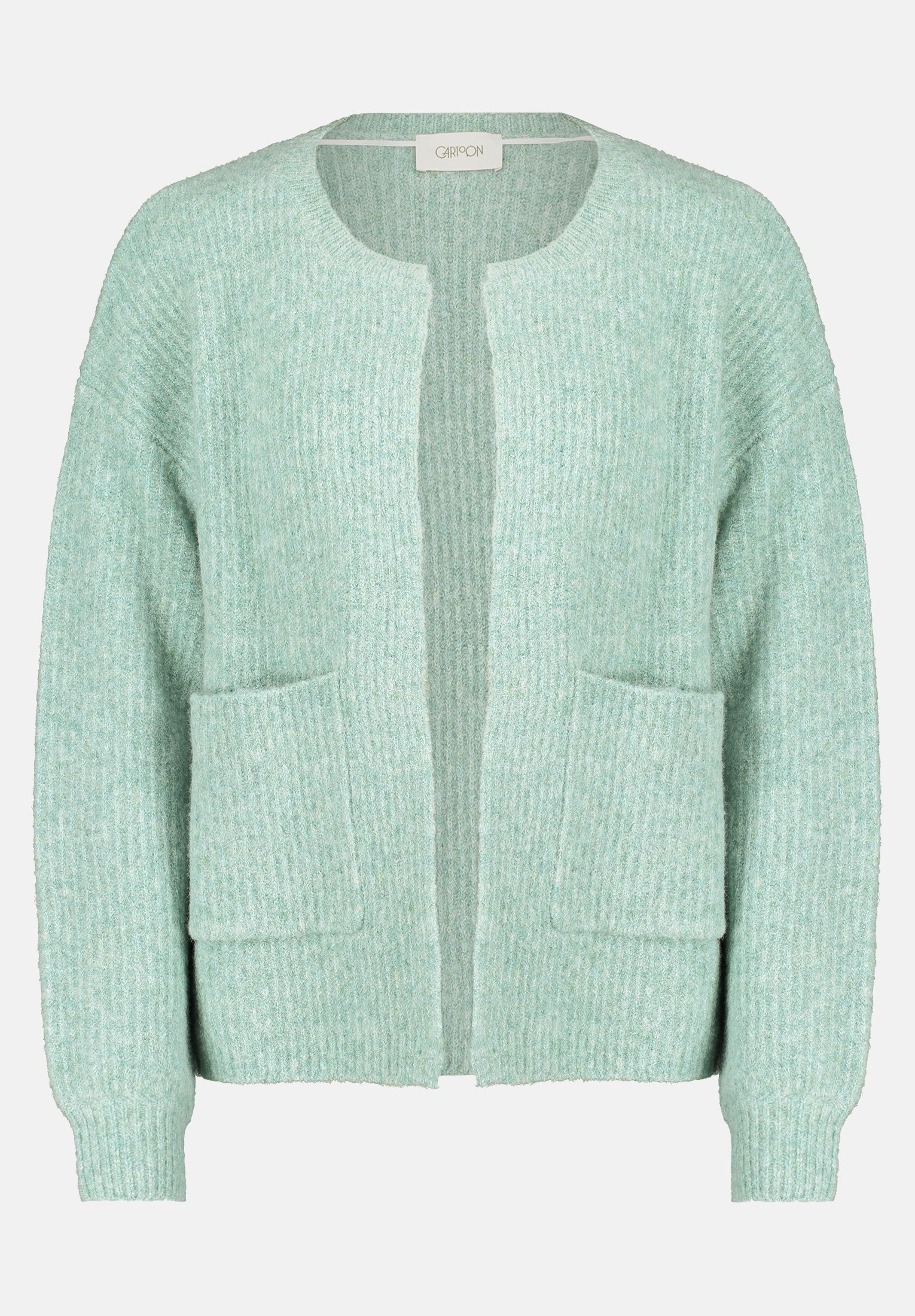 Cartoon | Strick-Cardigan mit Taschen  | 5751 Emerald Green Melange