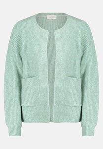 Cartoon | Strick-Cardigan mit Taschen  | 5751 Emerald Green Melange