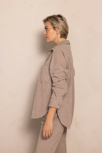 Zhrill | TJURA Hemd | 264 Taupe