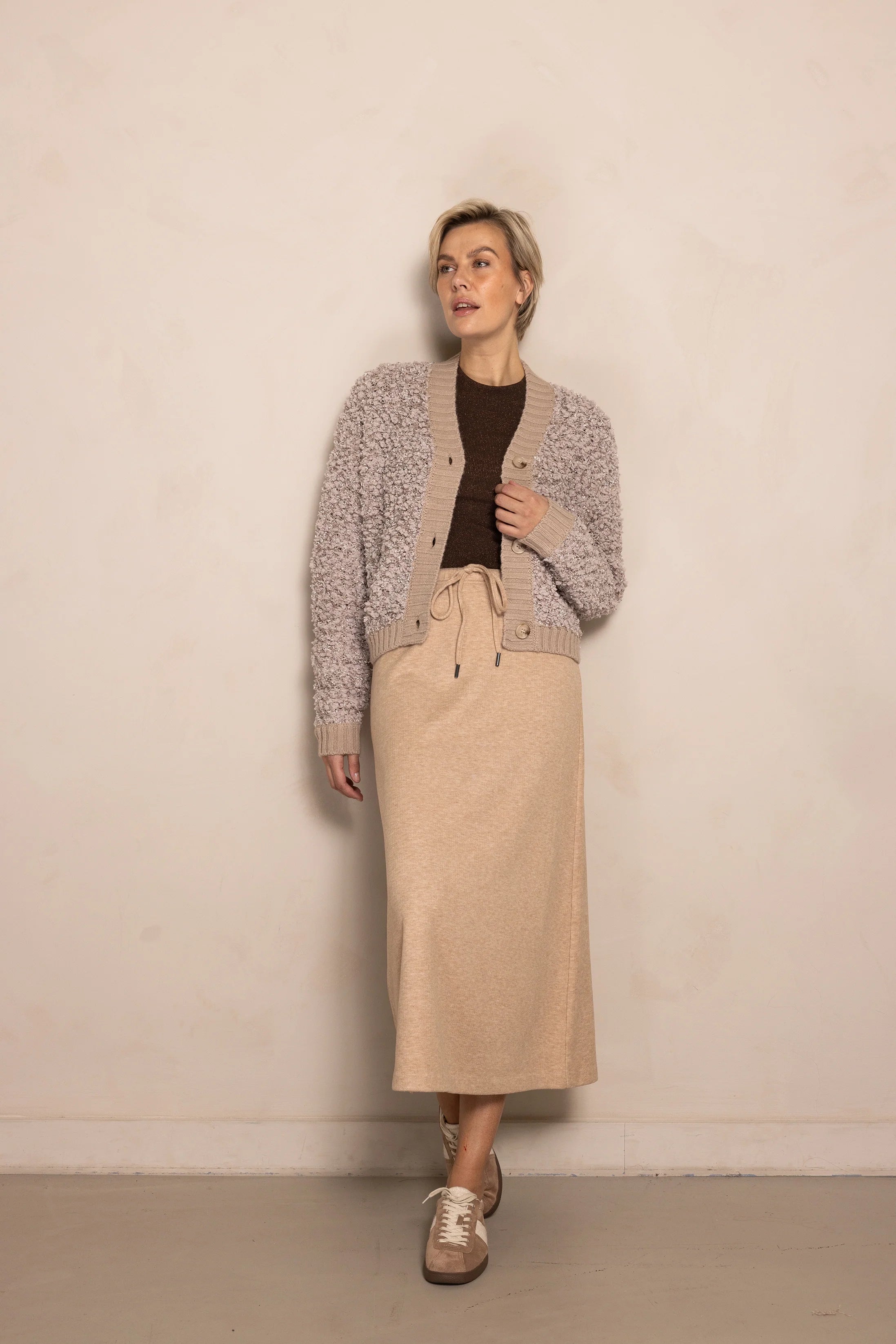 Zhrill | GLORIA FREY Strickjacke  | 264 Taupe
