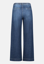Lade das Bild in den Galerie-Viewer, Cartoon | Casual-Jeans mit weitem Bein  | 8620 Dark Blue Denim
