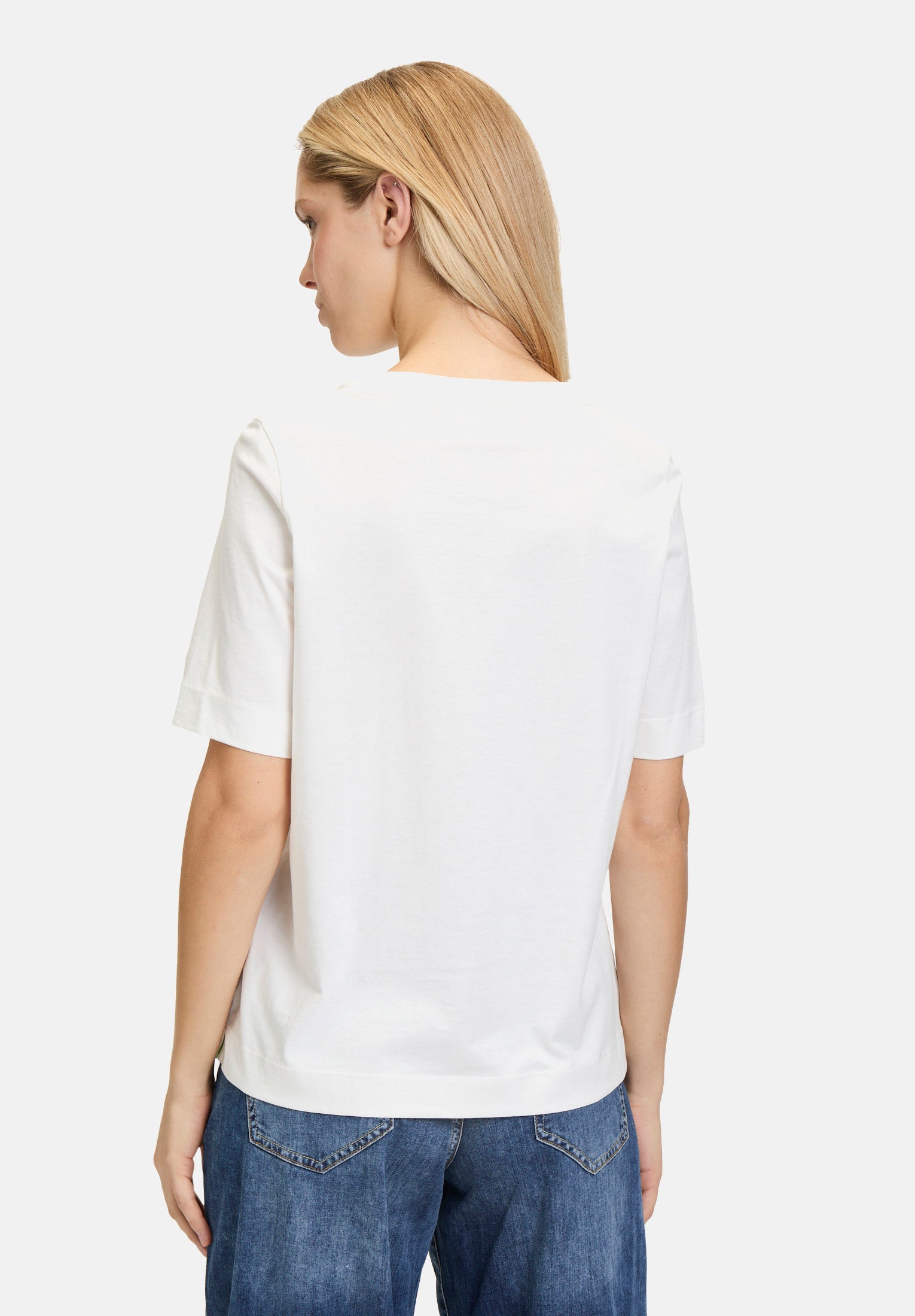 Cartoon |  Printshirt mit Rundhalsausschnitt  | 1951 Patch Cream/Green