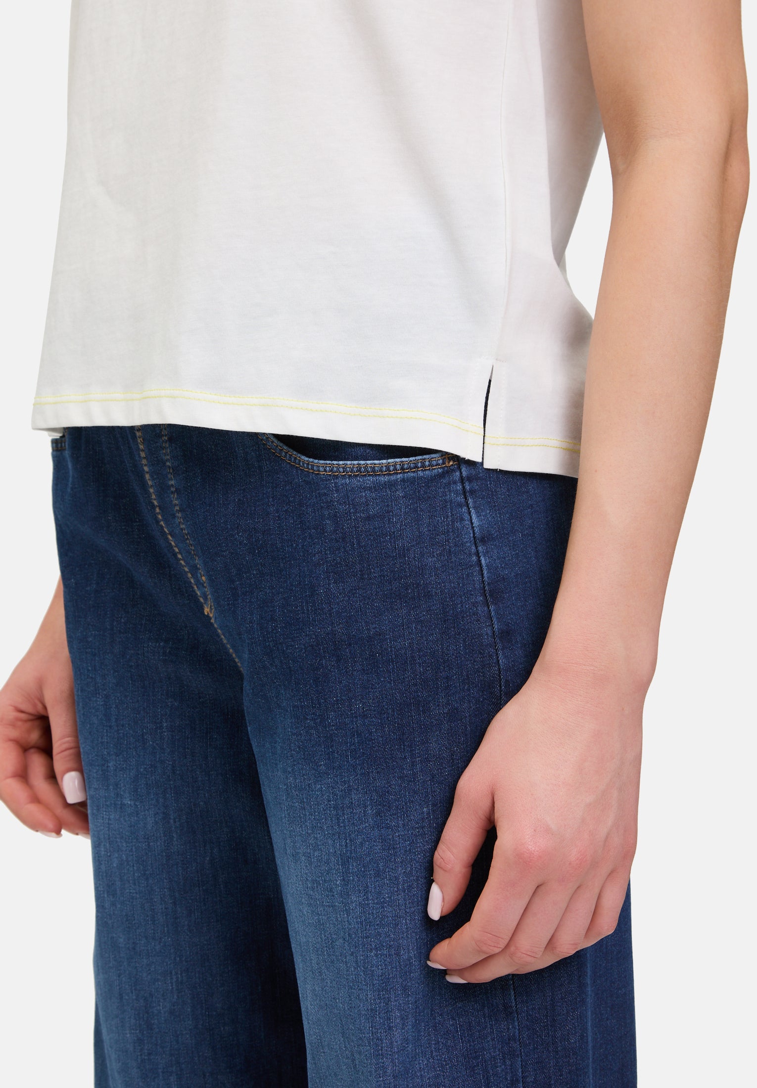 Cartoon | Baumwollshirt mit Ärmelaufschlag | 1912 Patch Cream/Cream