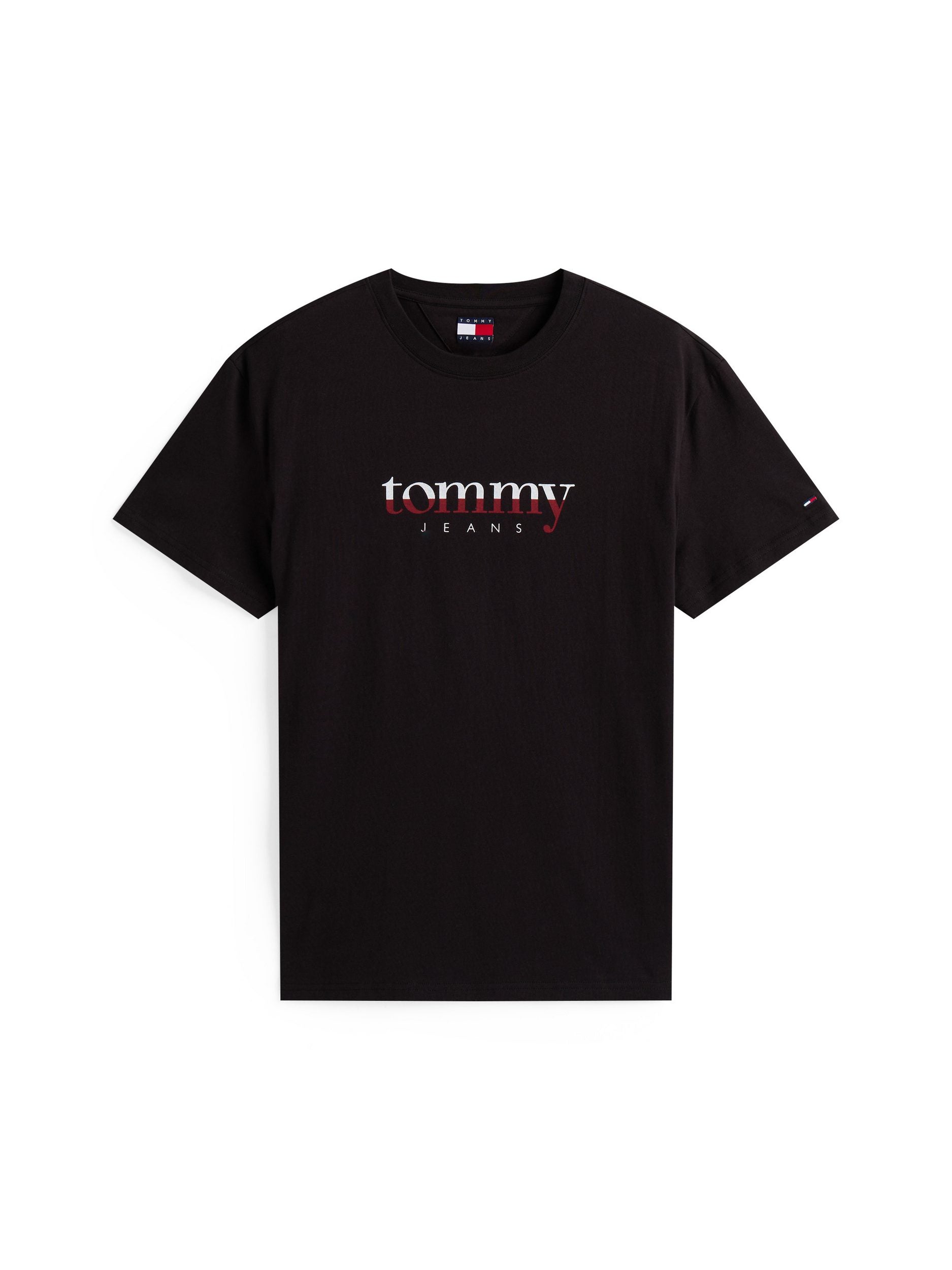 Tommy Jeans | Rundhals-T-Shirt aus Jersey mit Logo | BDS black