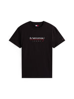 Lade das Bild in den Galerie-Viewer, Tommy Jeans | Rundhals-T-Shirt aus Jersey mit Logo | BDS black
