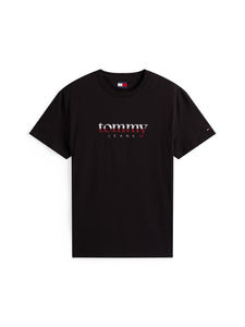Tommy Jeans | Rundhals-T-Shirt aus Jersey mit Logo | BDS black