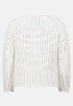 Lade das Bild in den Galerie-Viewer, Cartoon | Strickpullover mit Rundhalsausschnitt | 1014 Offwhite
