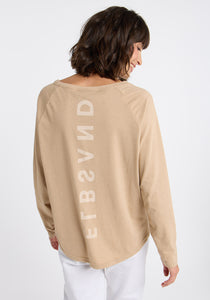 Elbsand | Longsleeve Shirt - Tira | 215 Dark Sand melange