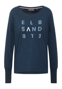 Elbsand | Longsleeve Shirt - Ingiara  | 78704 coldwater + light azure