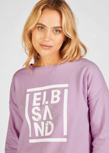 Elbsand | Sweatshirt - Adda  | 544 English Rose  | 166 cloud white