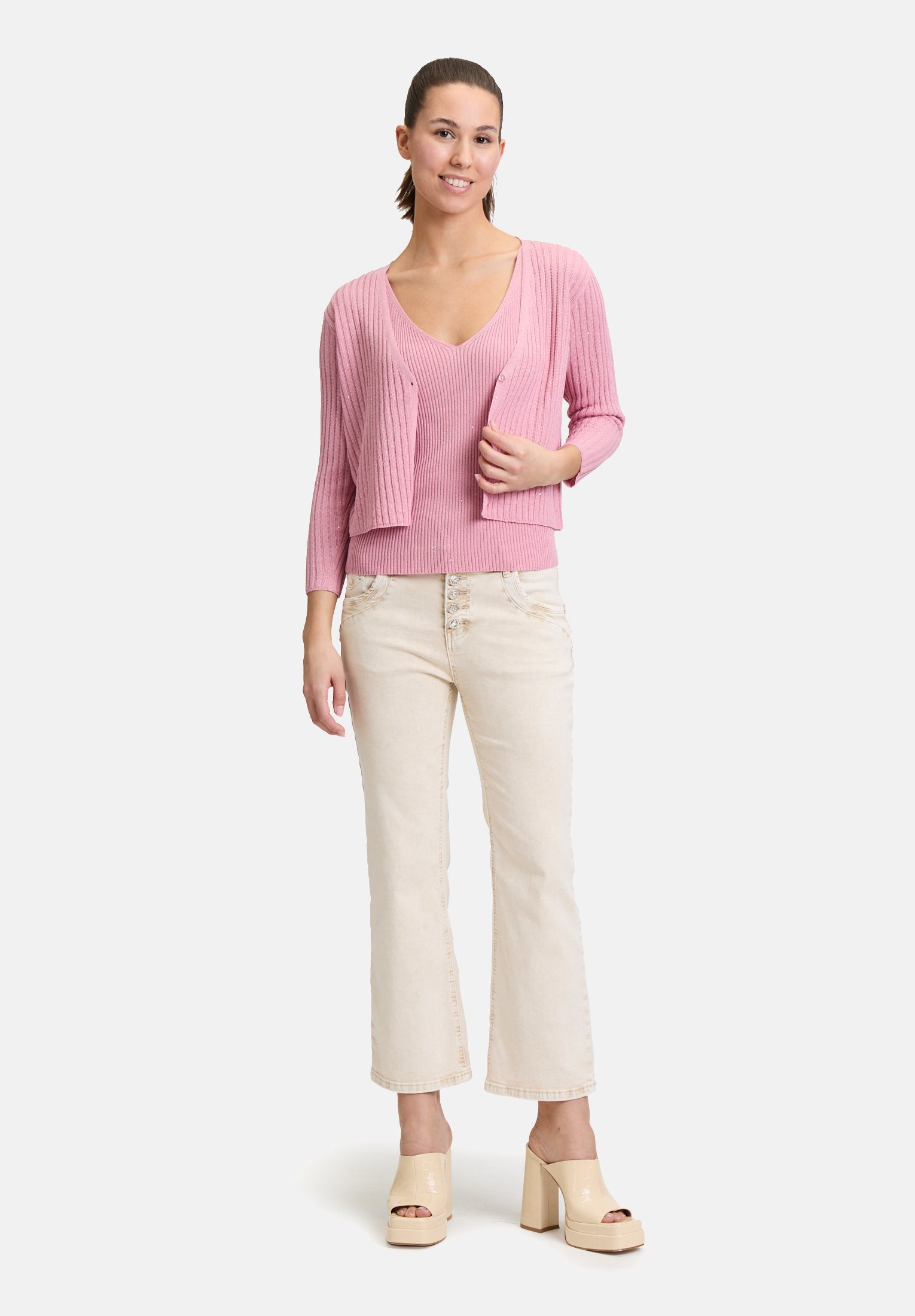 Cartoon | Shirtjacke mit 3/4 Arm | 6052 Lilas
