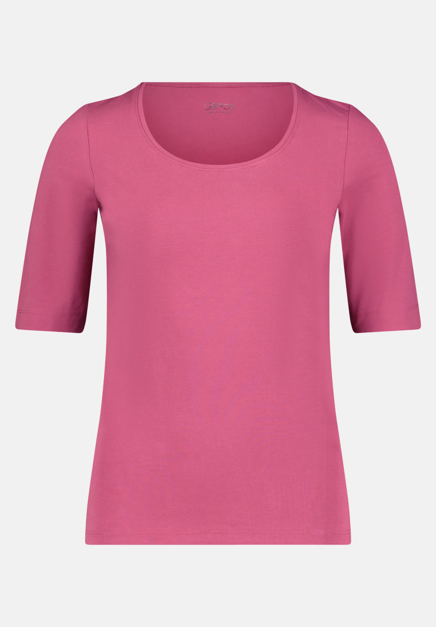 Cartoon | Basic Shirt mit Rundhalsausschnitt | 4506 Dry Rose