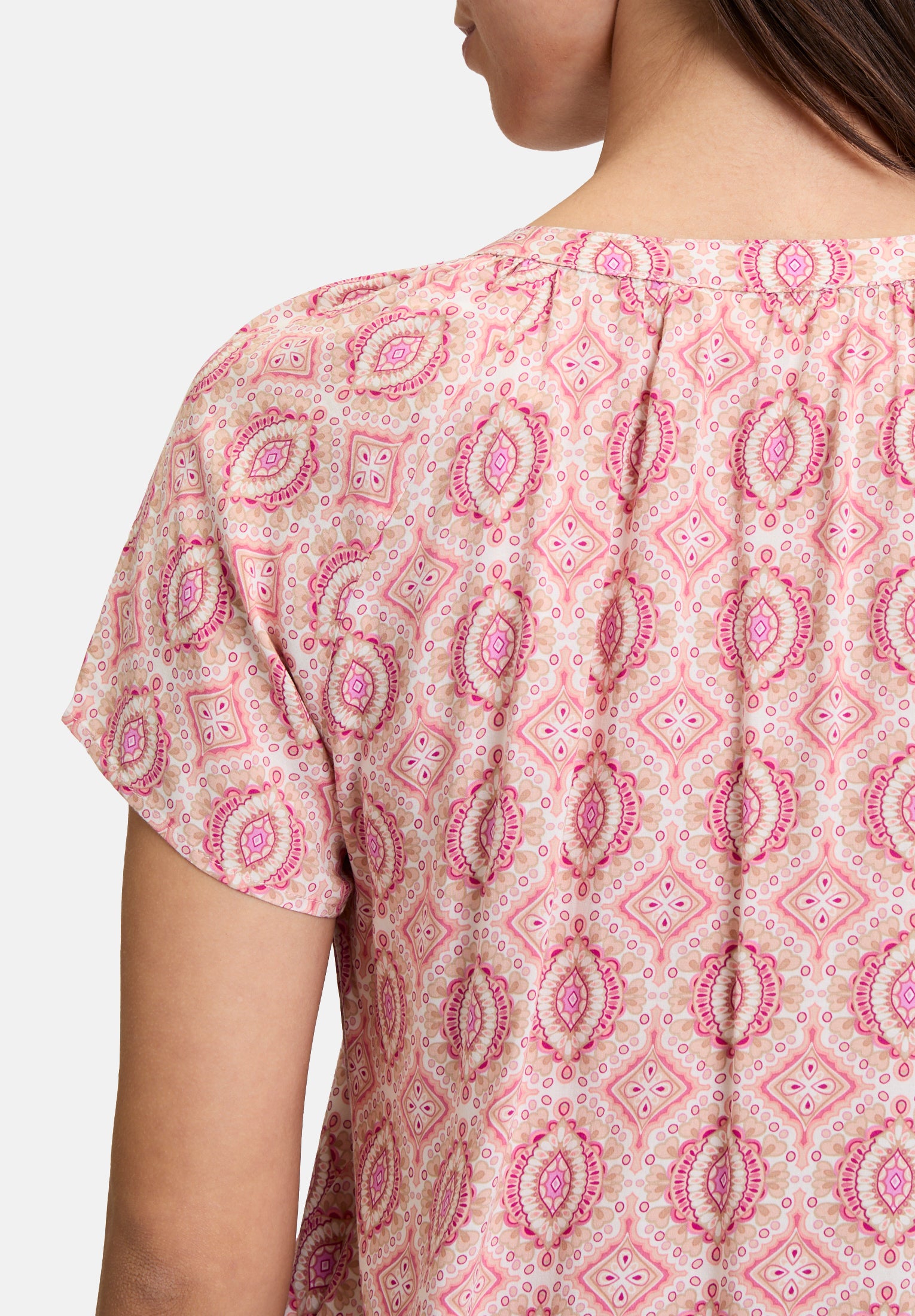 Cartoon | Blusenshirt mit Rüschen | 1833 Cream/Apricot