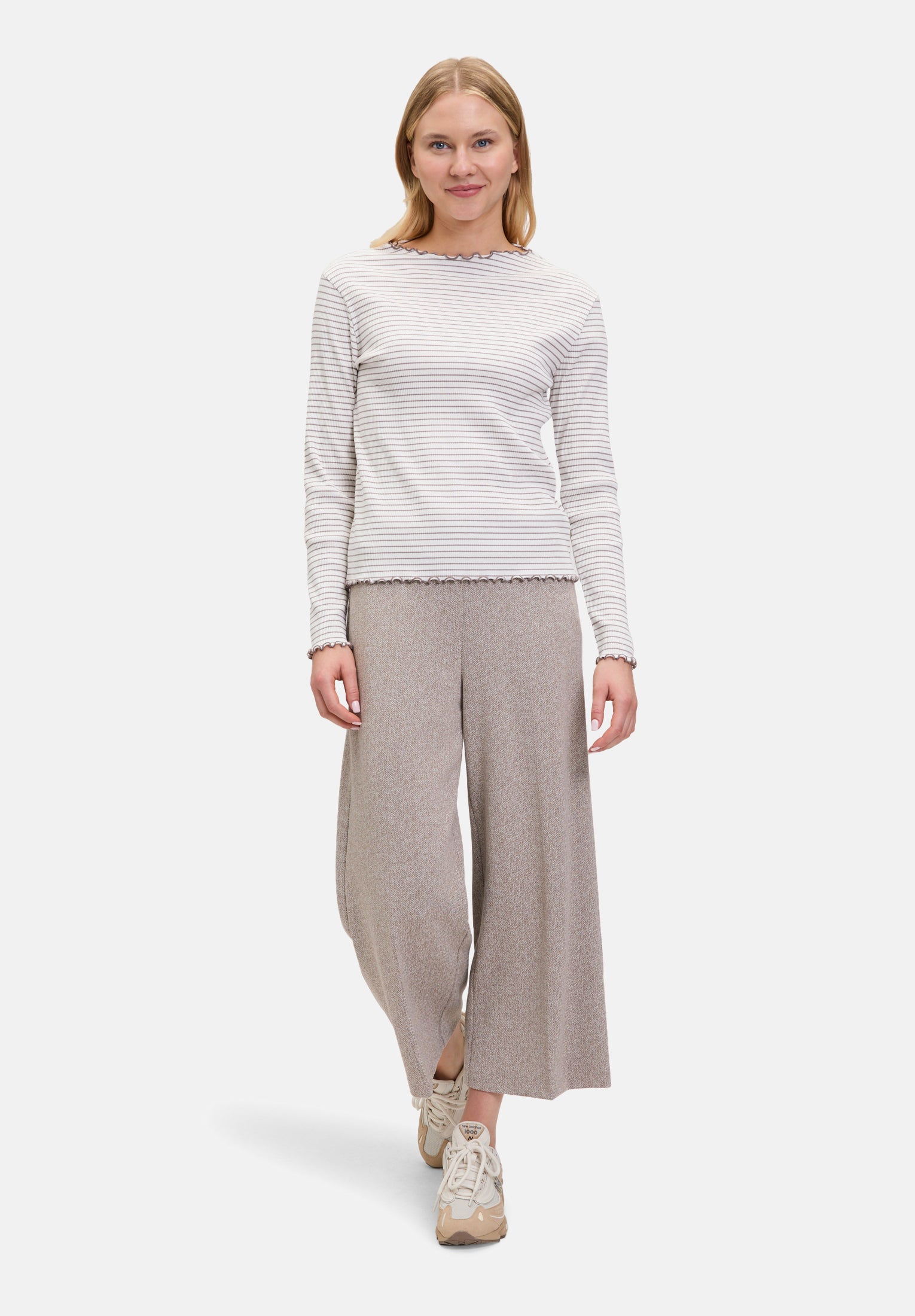 Cartoon | Culotte mit Bügelfalte | 9873 Black/Camel