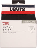 Load image into Gallery viewer, Levi&#39;s Underwear | Letter boxer shorts 2-pack | 001 black
