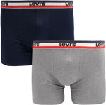 Load image into Gallery viewer, Levi&#39;s Underwear | Letter boxer shorts 2-pack | 002 dress blues
