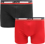 Lade das Bild in den Galerie-Viewer, Levi´s Underwear | Brief Boxershorts 2-Pack | 004 red/black
