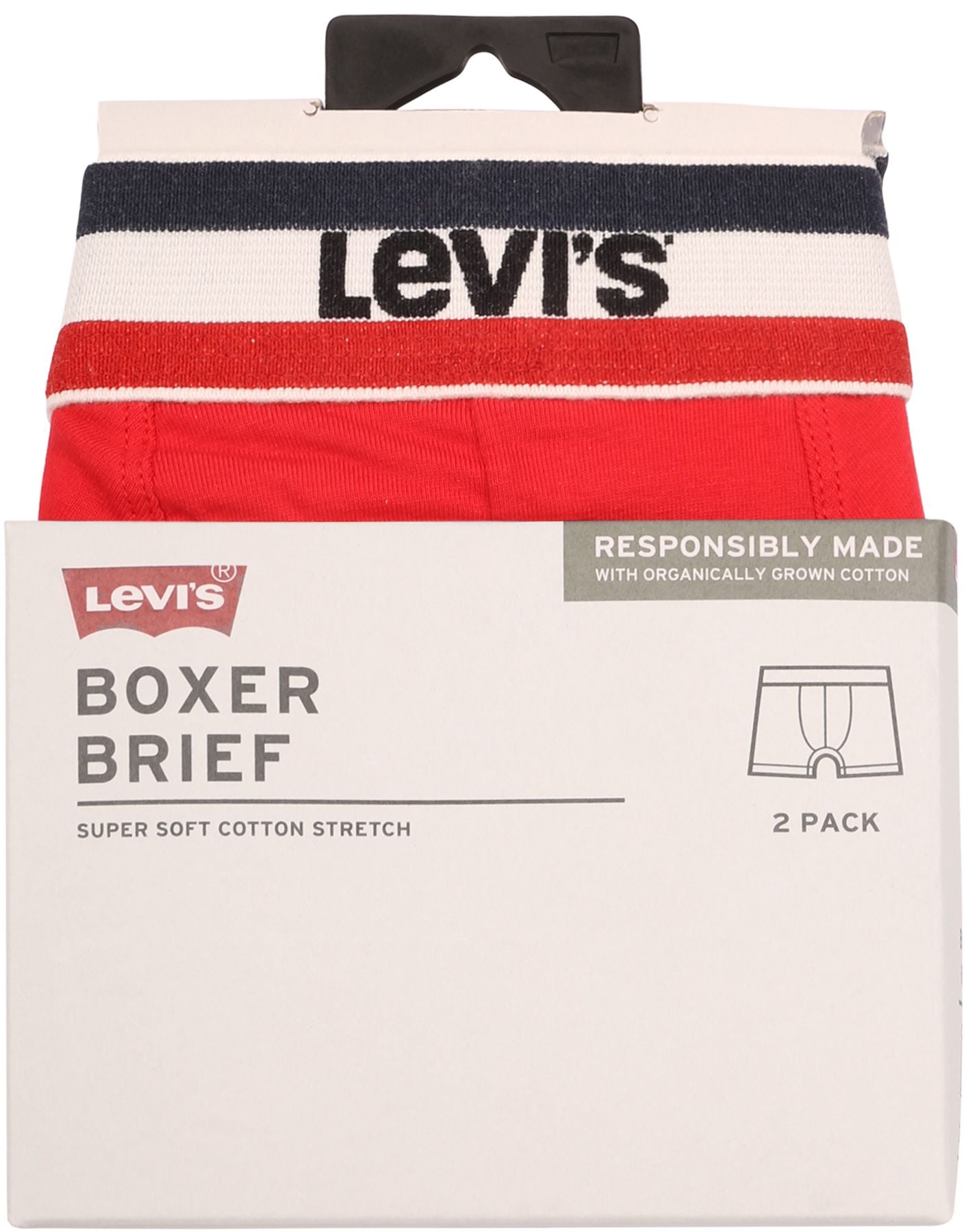 Levi's Underwear | Letter boxer shorts 2-pack | 004 red/black