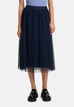 Load image into Gallery viewer, Cartoon | Pleated skirt with open hem | 8543 Navy Blue
