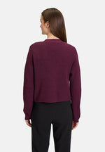 Lade das Bild in den Galerie-Viewer, Cartoon | Strick-Cardigan mit Fransen | 4306 Purple Potion
