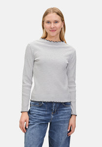 Cartoon | Langarm-Shirt mit Kragen  | 1891 Cream/Black
