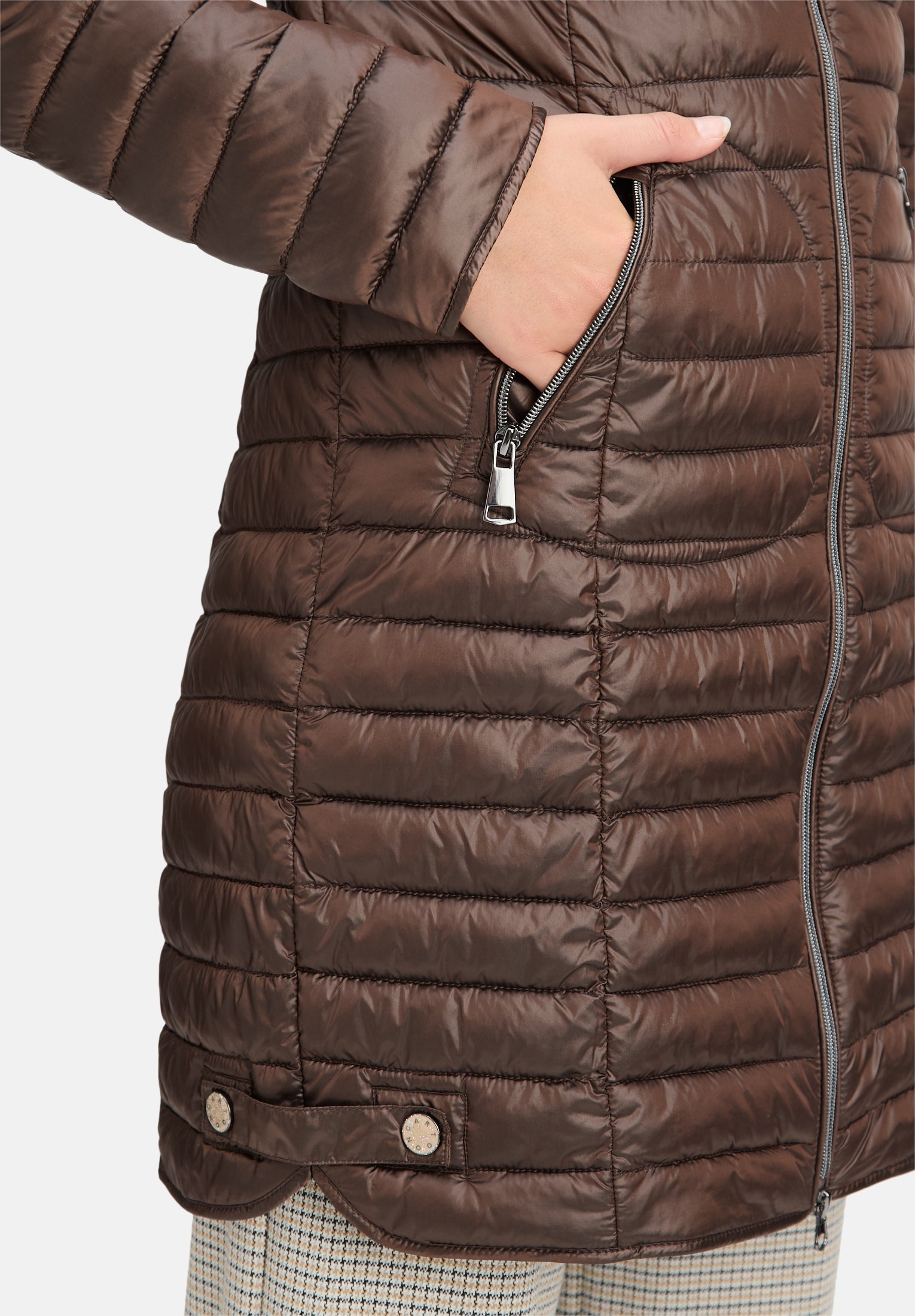 Cartoon | Steppjacke mit Reißverschlusstaschen | 7348 Potting Soil