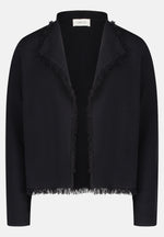 Lade das Bild in den Galerie-Viewer, Cartoon | Casual-Strickjacke mit Fransen | 9045 Black
