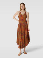 Lade das Bild in den Galerie-Viewer, Apricot | Moroccan Mandala Curve Dress  | 0 RED
